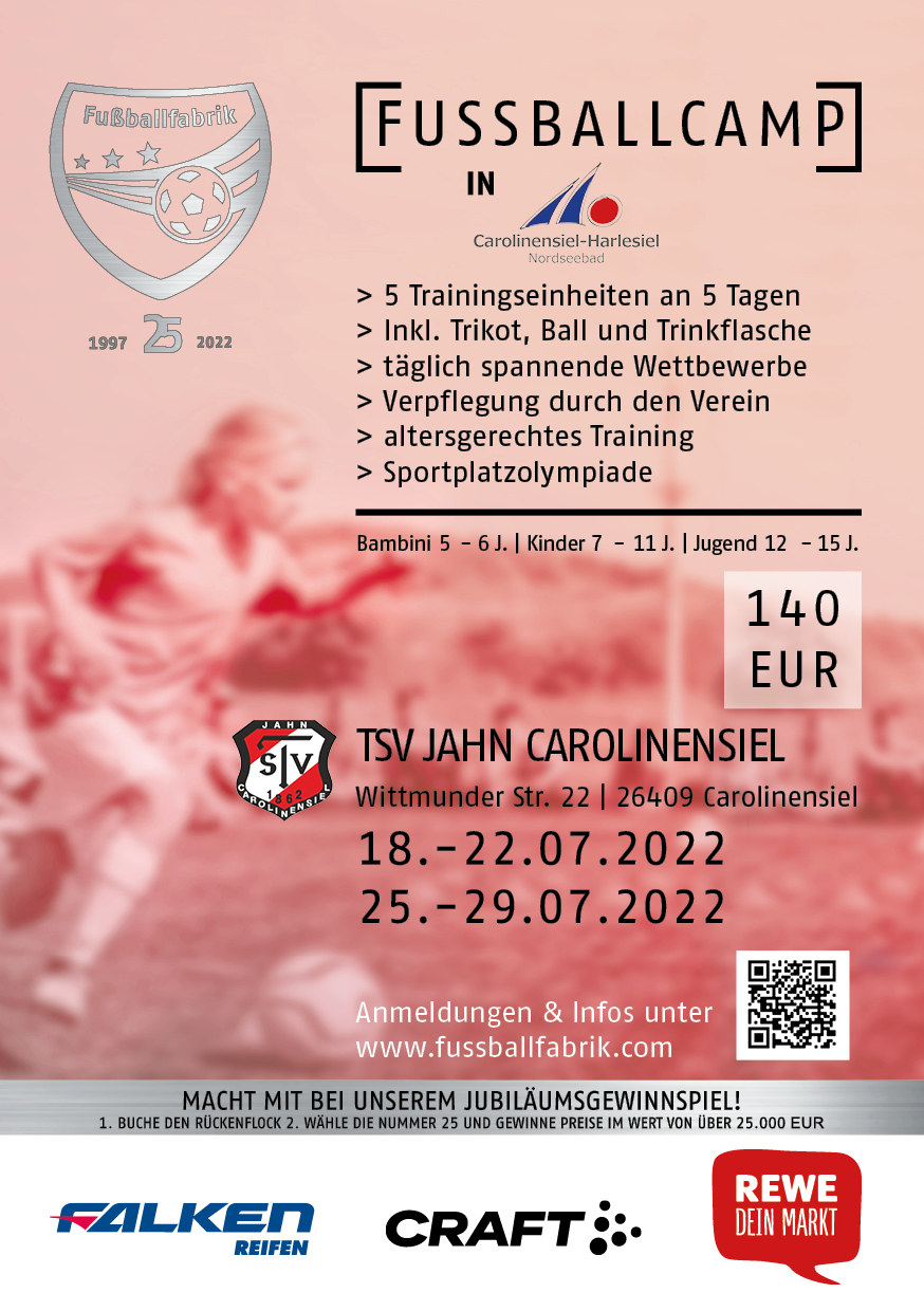 Fußballcamp in Carolinensiel